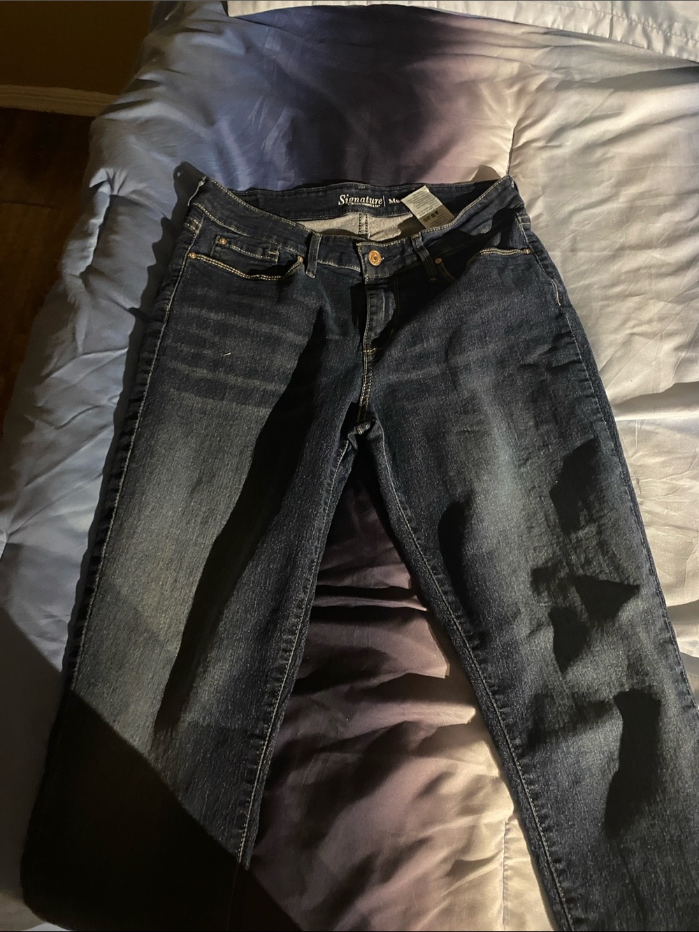 Signature Dark Blue Skinny Jeans - Women's
